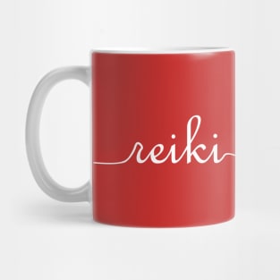 Reiki Love, Words in White Mug